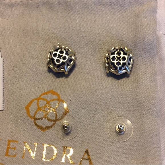 Kendra Scott Blue Oversized Stud Earrings NWT - Picture 6 of 15